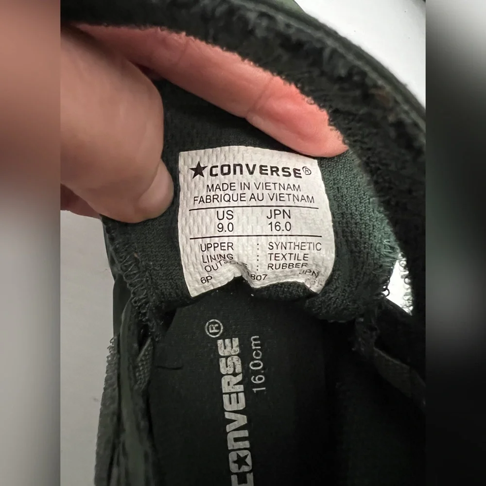 Converse Chuck Taylor All Star Rubber Sneakers - Green - 9